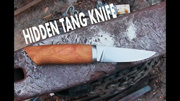 Making a hidden tang knife