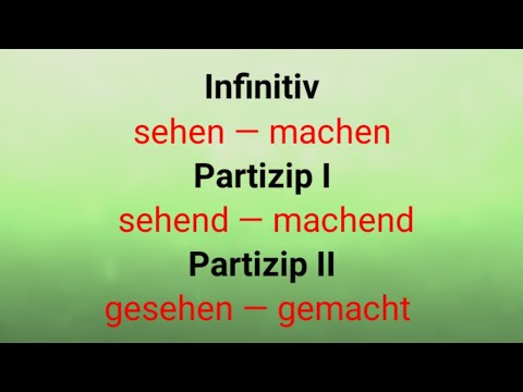 Video: Ist geduscht ein Partizip Perfekt?