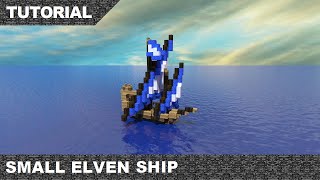 Minecraft Small Elven Ship Tutorial & Download