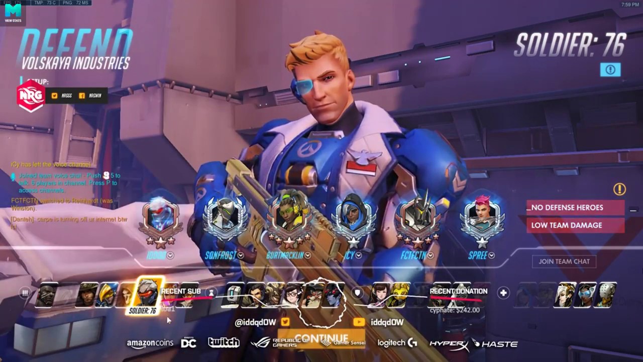 IDDQD Placements MD10  Insane Game - OVERWATCH SEASON 6