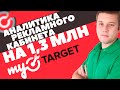 ГЛУБОКАЯ АНАЛИТИКА MYTARGET.  1 300 000 руб потрачено на рекламу. Оптимизация MyTarget