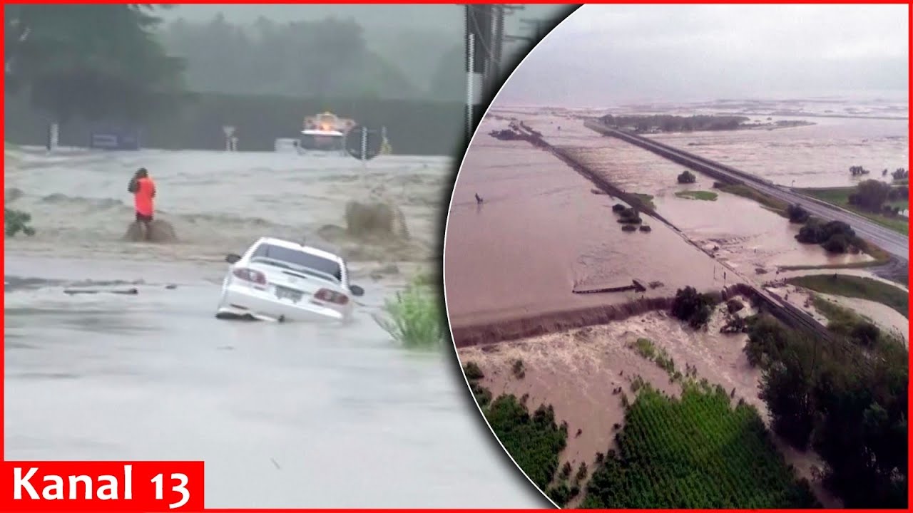 Extensive damage in New Zealand as Cyclone Gabrielle wreaks havoc - YouTube