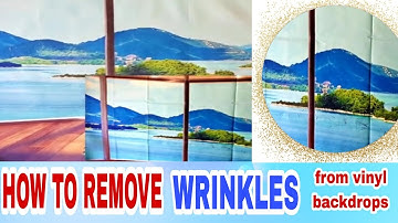 HOW TO REMOVE WRINKLES FROM VINYL BACKDROPS! So easy😃