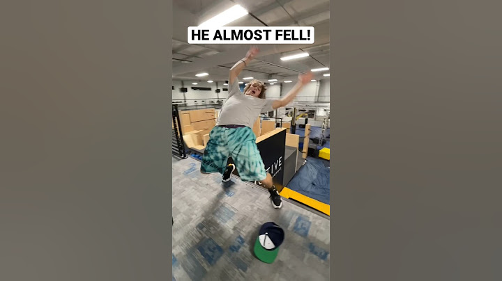 HE ALMOST FELL!!! 😱😱😱