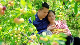 Pick plums to sell. Husband makes a birdhouse, Wife cooks traditional Bun Cha