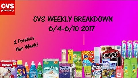 CVS Weekly Breakdown 6/4-6/10 2017 2 FREEBIES!!