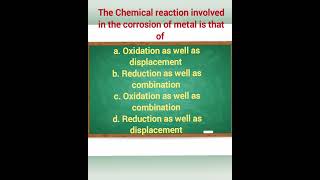 CHEMICAL REACTION AND SALTS MCQ