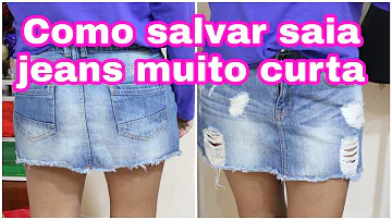 Como fazer para aumentar uma saia jeans?