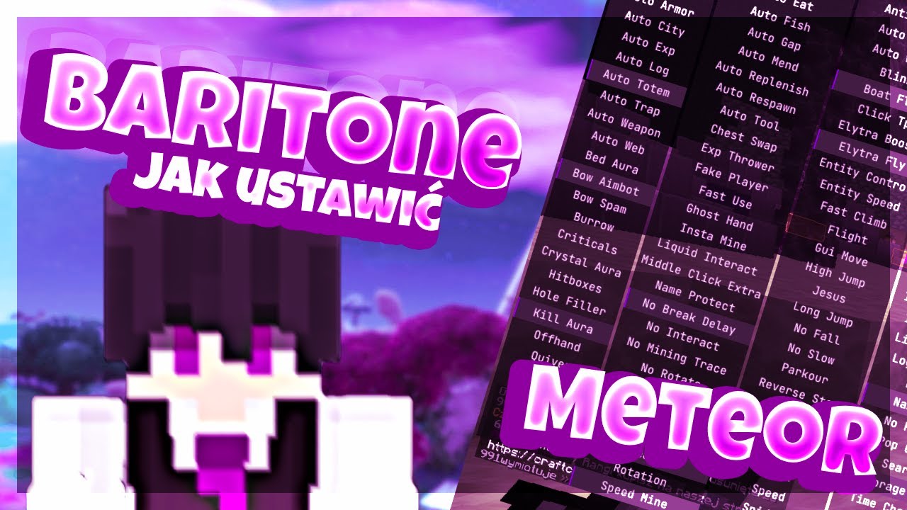Jak u ywa i ustawi baritone gui meteor client youtube