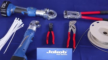 Konfektionieren eines Jakob Rope Systems Webnet