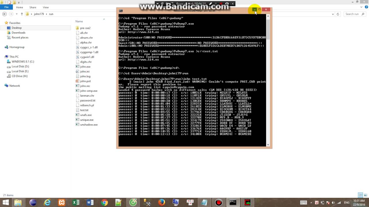 Bài 4 ATHTTT công cụ pwdump