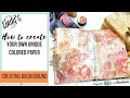 How to create your own colored paper with Lindy's Gang products - by Anastasia Korvyakova