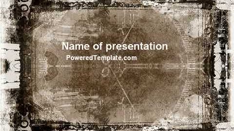 Grunge Abstract PowerPoint Template by PoweredTemplate.com