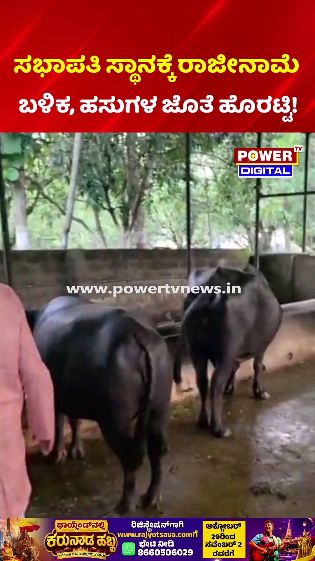 Basavaraj Horatti Resigns: ಸಭಾಪತಿ ಸ್ಥಾನಕ್ಕೆ ರಾಜೀನಾಮೆಬಳಿಕ, ಹಸುಗಳ ಜೊತೆ ಹೊರಟ್ಟಿ!