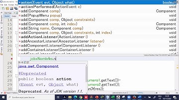 ComboBox, JTable, CheckBox y RadioButton