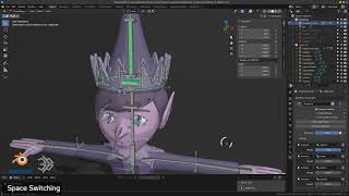 Space Switching Using Armature Constraints in Blender