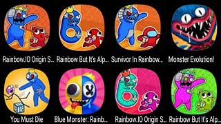 Rainbow.IO, Rainbow Alphabet, Survivor Rainbow, Monster Evolution, Blue ⭐⭐⭐⭐⭐ screenshot 2
