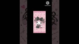 kuromi and my melody wallpapers 🩷🖤....#hellokitty