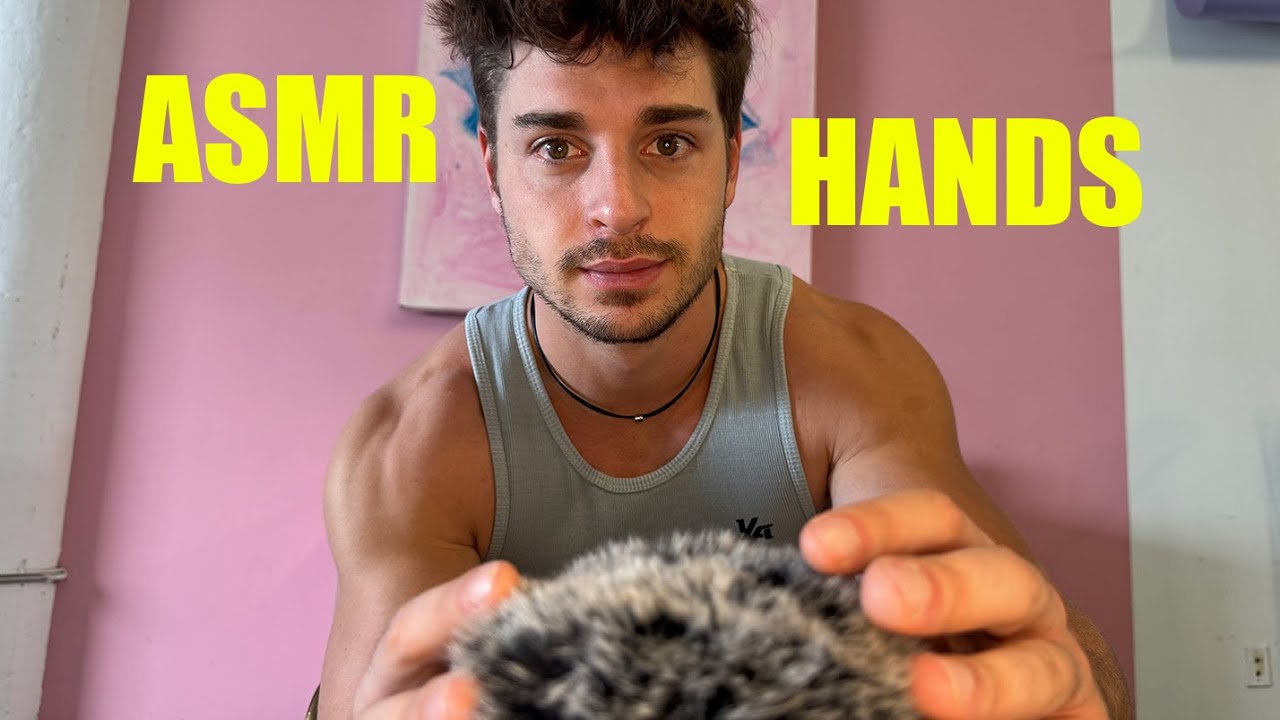 ASMR 🎤Chill Hand Sounds and Fluffy Mic Scratches 💪🧠💤