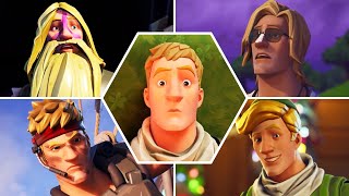 Evolution of Jonesy in All Fortnite Trailers & Cutscenes