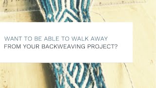 Setting up a back weaving project as a weighted loom style with Kimberlee Double E Tablet Weaving