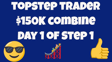 TopStep Trader $150K Combine Day 1 of Step 1