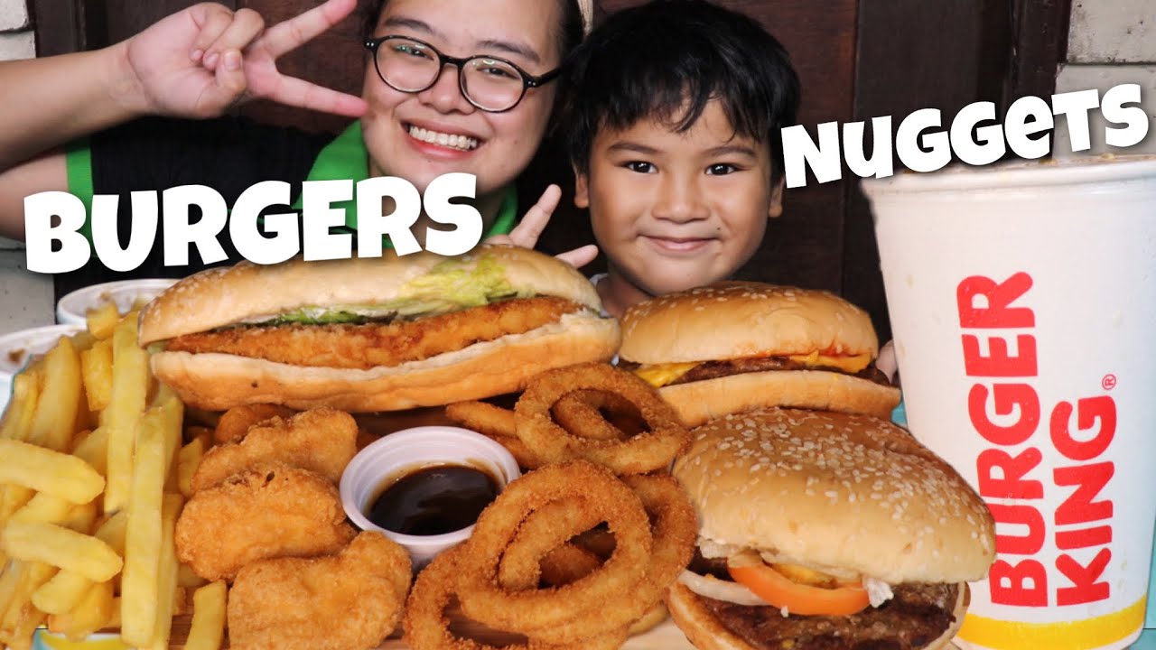 FASTFOOD MUKBANG BURGER KING! WHOPPER + XTRA LONG CHICKEN + NUGGETS