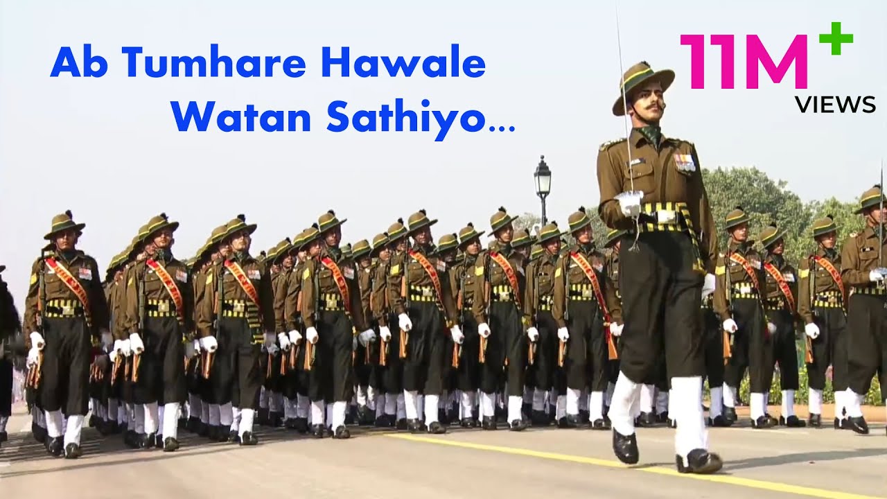 Ab Tumhare Hawale Watan Sathiyo  Indian Army Parade Song  Republic Day Parade