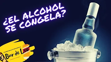 ¿Por qué no se congela el alcohol?