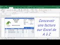 Faire une facture sur excel de a  z toutes les tapes