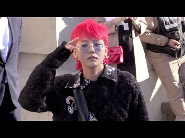 G Dragon and more arriving for the Chanel Ready to Wear Fashion Show 