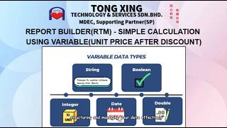 REPORT BUILDER (RTM) - SIMPLE CALCULATION USING VARIABLE (UNIT PRICE AFTER DISCOUNT)