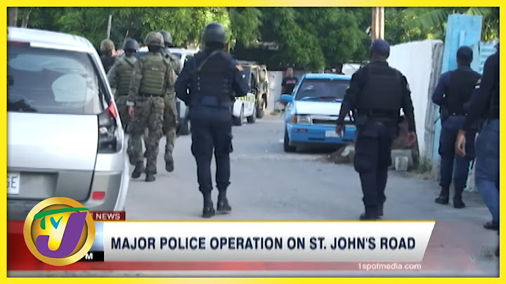 Major Police Operation on St. John's Road in Spanish Town | TVJ News - Oct 9 2021