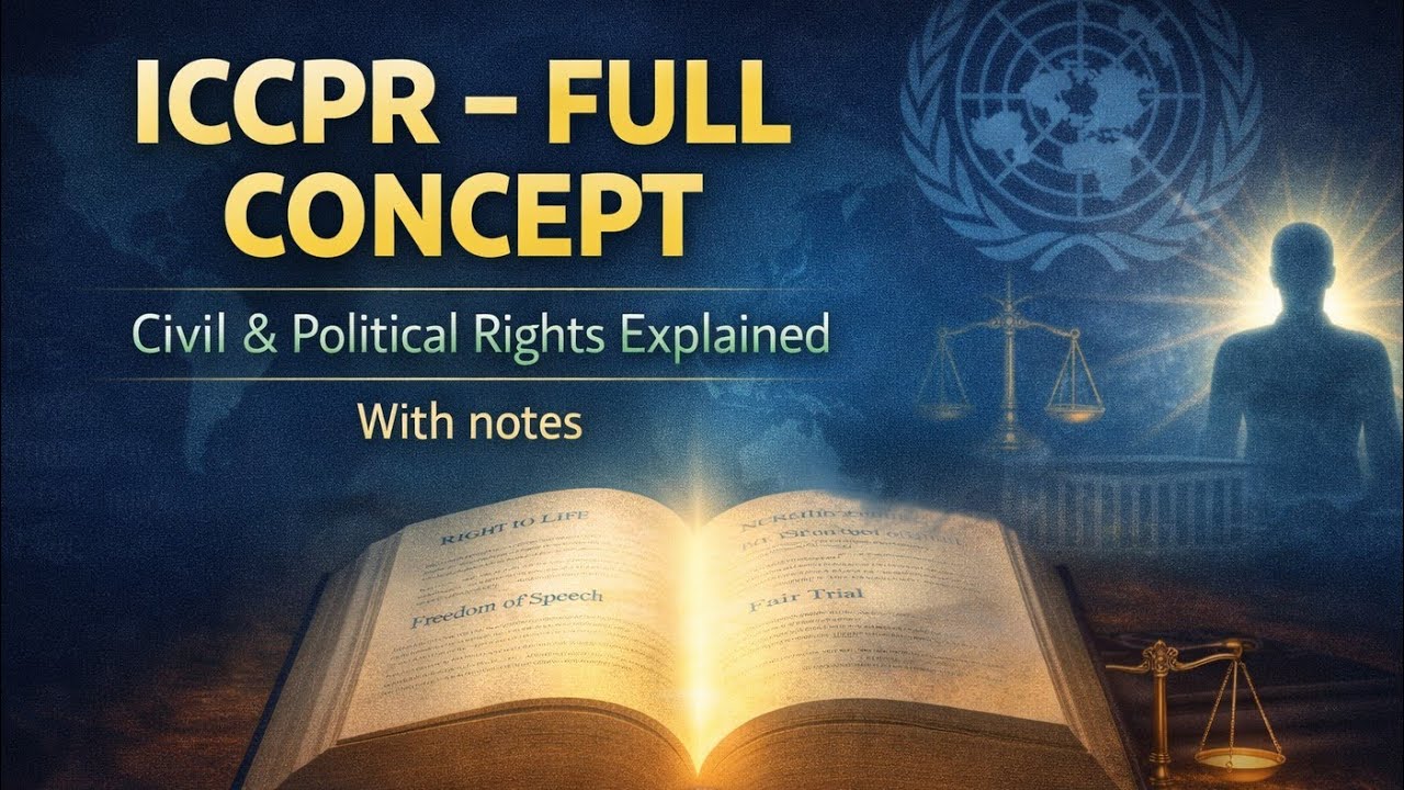 International Covenant on Civil and Political Rights Explained in detail| Human Rights Law