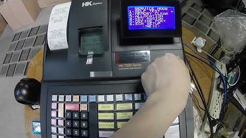 How to Configure Barcode Scanner (USB or Serial Type) to the HK-7200/7215/7240 Cash Register