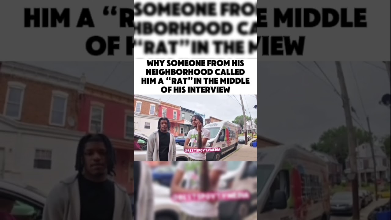 A Philly rapper gets called a “rat” by someone from his neighborhood in his interview