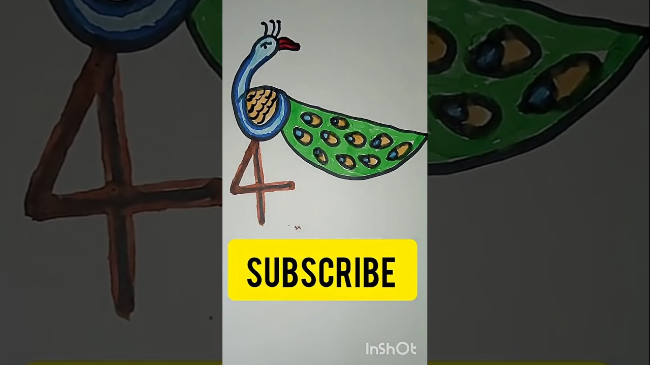 6 4 D peacock drawing#drawing ideas#viral #easy drawing # 🦚 drawing #shorts viral