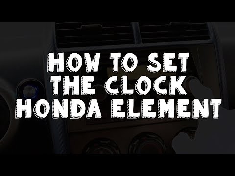 How to Set the Clock in a Honda Element - Super Easy!