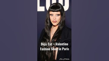 Doja Cat attends Valentino Fashion Show for Paris Fahion week #dojacat #shorts #fashion #status