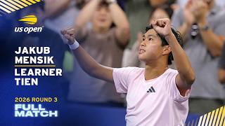 Jakub Mensik vs. Learner Tien Full Match | 2026 US Open Round 3 @usopen