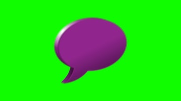 4K Green Screen Free - 3D ANIMATED SPEECH BUBBLES