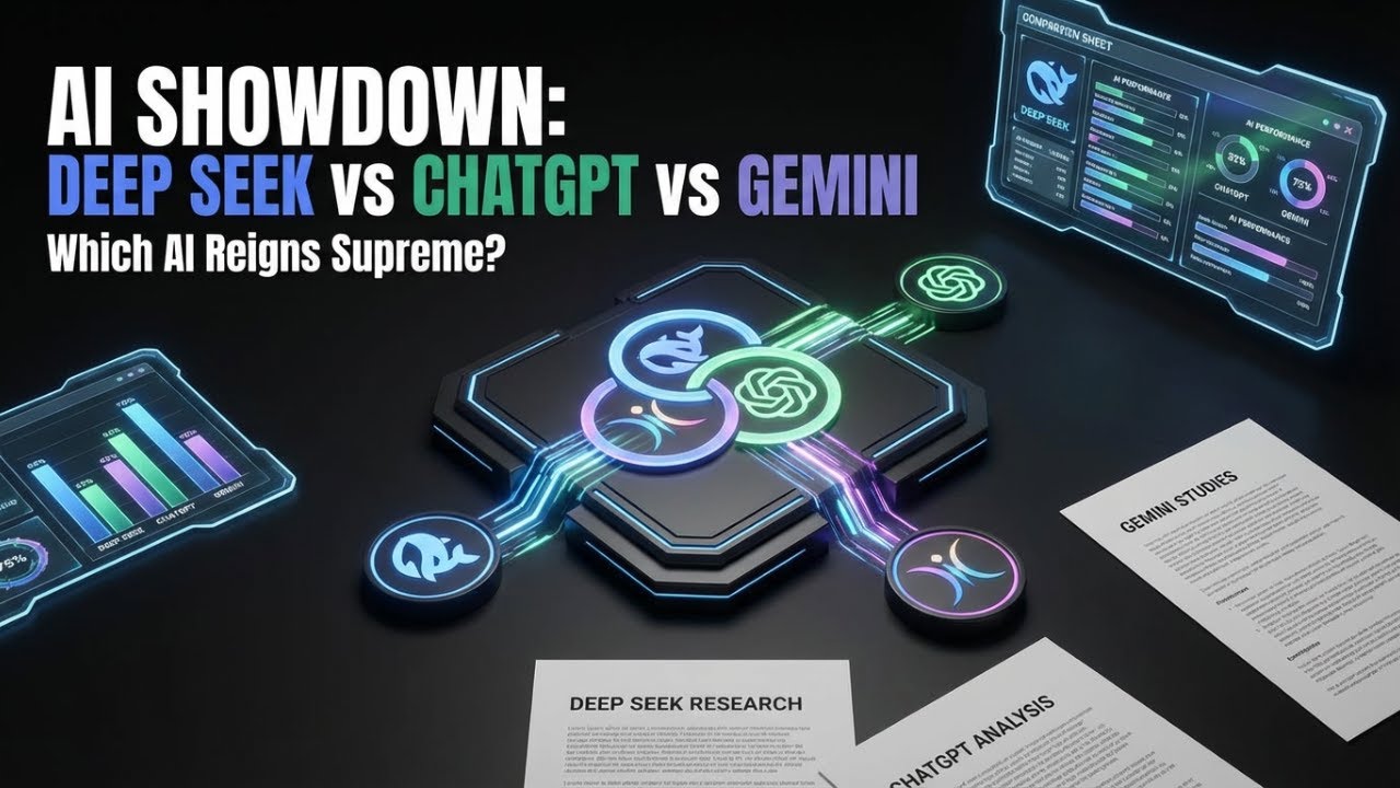 Deep Seek vs Chat GPT vs Gemini