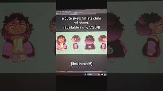 help me get verified on vgen  with a cute $10 chibi ref sheet! #chibi #vgen #opencommissions #art