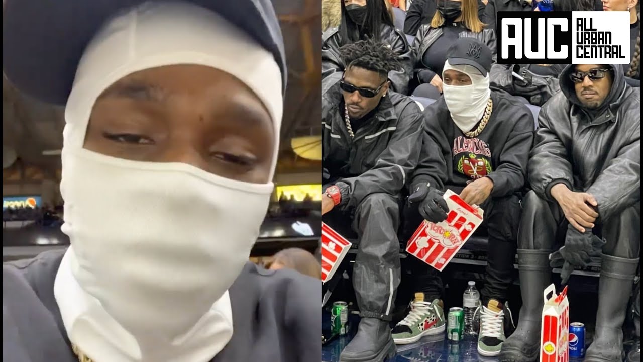 DaBaby Pulls Up On Kanye And AB At Donda Academy Basketball Game