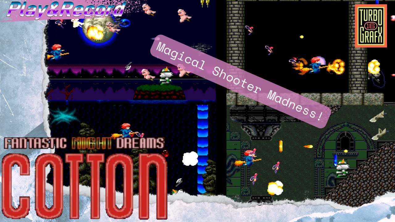 Cotton -Fantastic Night Dreams (TurboGrafx 16) Playthrough Non Commentary