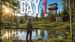 Surviving DAY 1 in the Forest of this NEW Horror Survival Game... screenshot 4