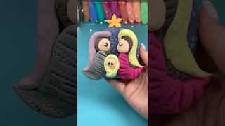 DIY Christmas Nativity Scene Easy Air Clay Craft for the Holidays #DIYChristmas #ChristmasCrafts