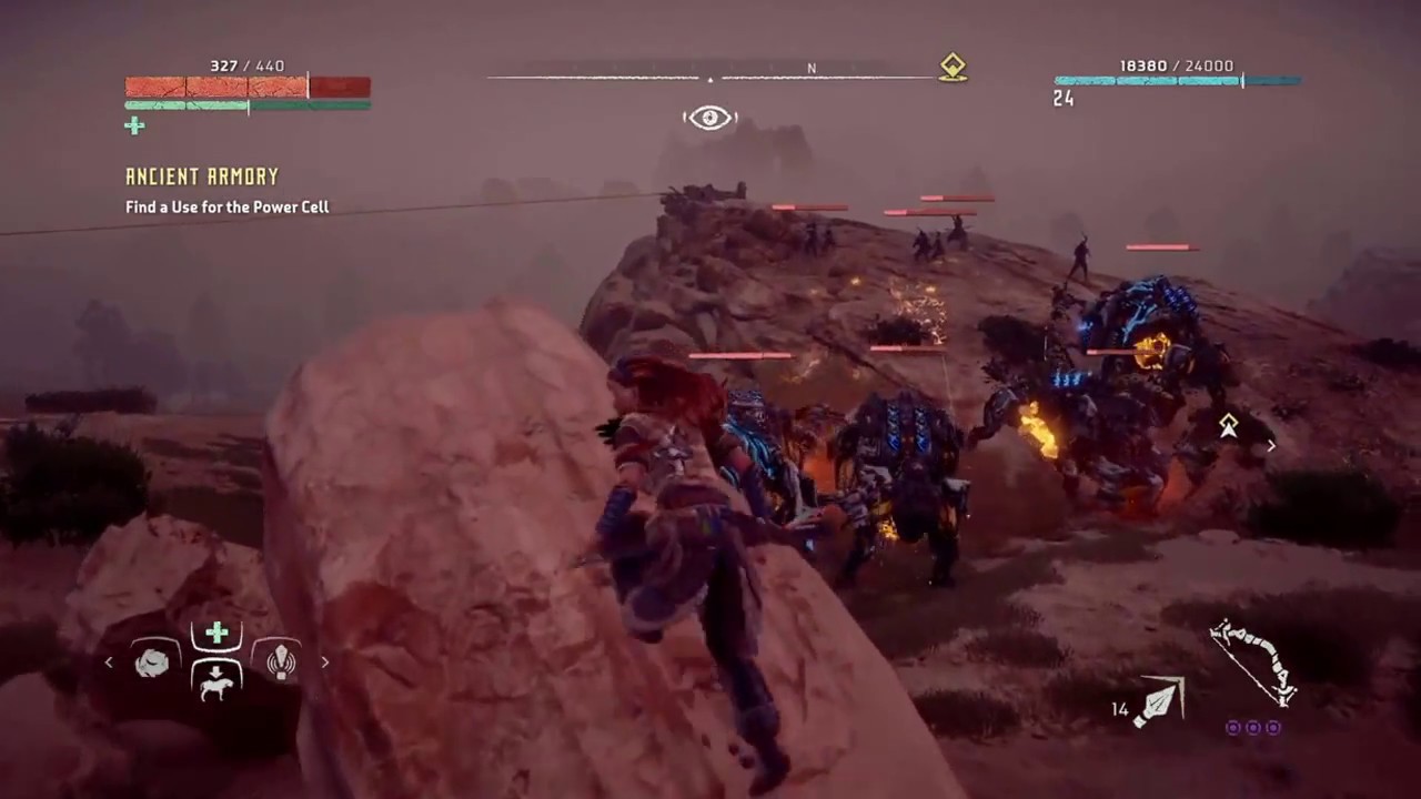 Horizon Zero Dawn How to override a Trampler very easy WITH A CRAZY