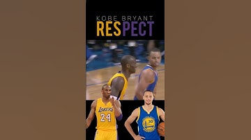 Kobe gives Respect to Curry after digging a long 3 #shorts #kobe #lakers #curry  #respect