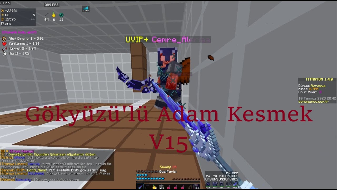 BuzPerisi Kesmek - V1 (aç aç aç aç) Sonoyuncu Titanyum Açık Alan PVP